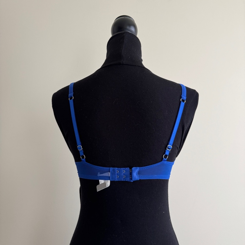 Blue Sequin Balconette Bralette Vintage Aerie Sequin Bra Size Small NWT - Picture 2 of 7